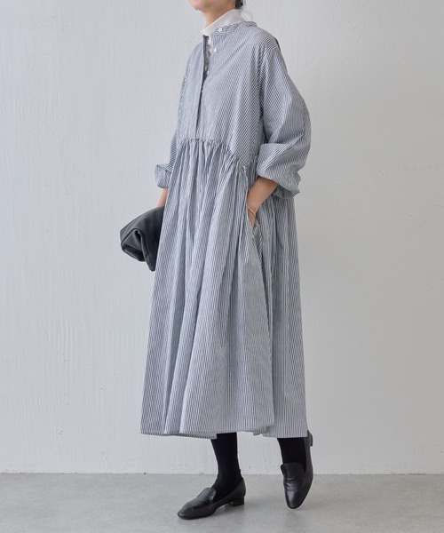 BEARDSLEY」 長袖ワンピース S ネイビー レディース : 87137587  