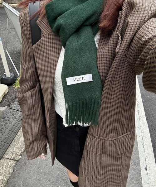 JUDIN マフラー ストール 100%woolマフラー「JD」 レディース