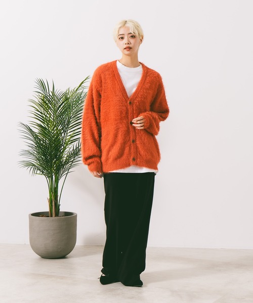 ROUGH TRADE カーディガン 「ROUGH TRADE/ラフトレード」シャギーV 