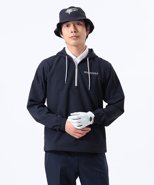 BEAMS GOLF 長袖　パーカー　ハーフジップ　フード付き BEAMS GOLF（ビームスゴルフ）の「BEAMS GOLF ORANGE LABEL