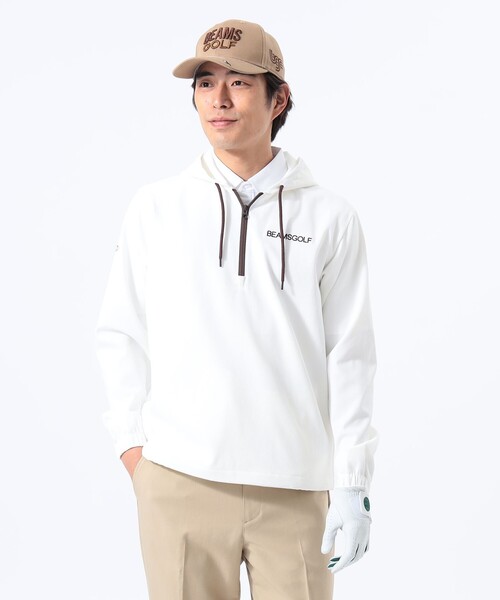 BEAMSGOLFパーカー BEAMS GOLF パーカー ORANGE LABEL / ストレッチツイル ハーフ