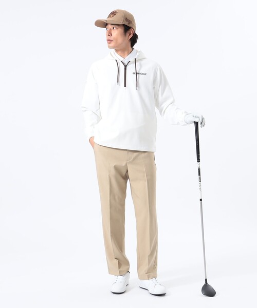BEAMSGOLFパーカー BEAMS GOLF パーカー ORANGE LABEL / ストレッチツイル ハーフ