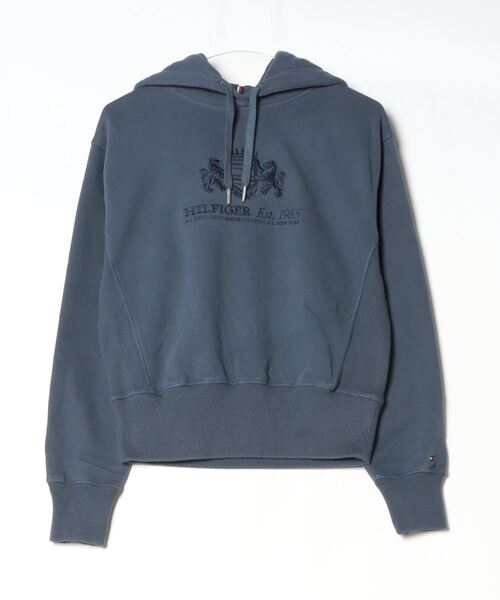 トミー ヒルフィガー   レギュラーバーシティパーカー （グレー） TOMMY HILFIGER トレーナー スウェット レギュラーバーシティ