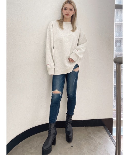 GYDA プルオーバー トレーナー GYDA（ジェイダ） トレーナー スウェット BUDDYED BUNNY STUDS BIGプル