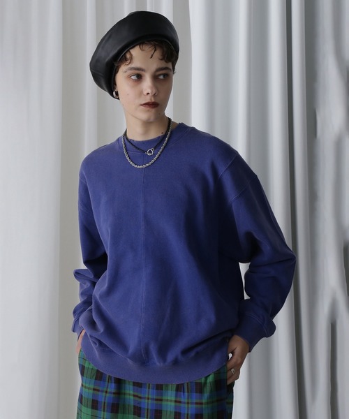 トレーナー スウェット 「WEB・一部店舗限定」SPRAY  BLEACH PANEL SWEAT レディース