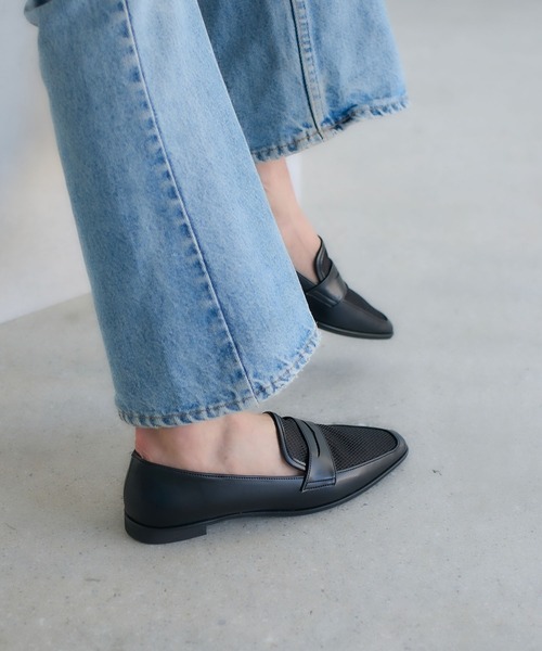 carino（カリーノ） ローファー メッシュチュールローファー