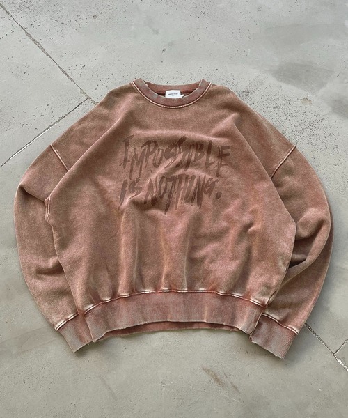 スウェット・トレーナー Luxury Street Wear washed vintage sweat medium be unisexual ANDER HUNK トレーナー スウェット Vintage Washed Sweat