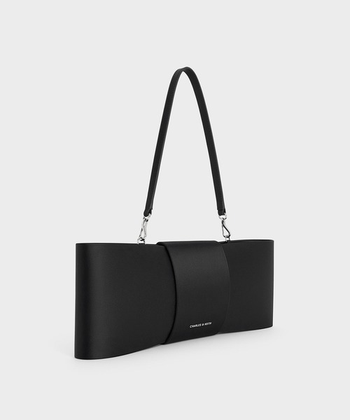Charles&keith バッグ CHARLES ＆ KEITH ショルダーバッグ バッグ サテンボウ イロン
