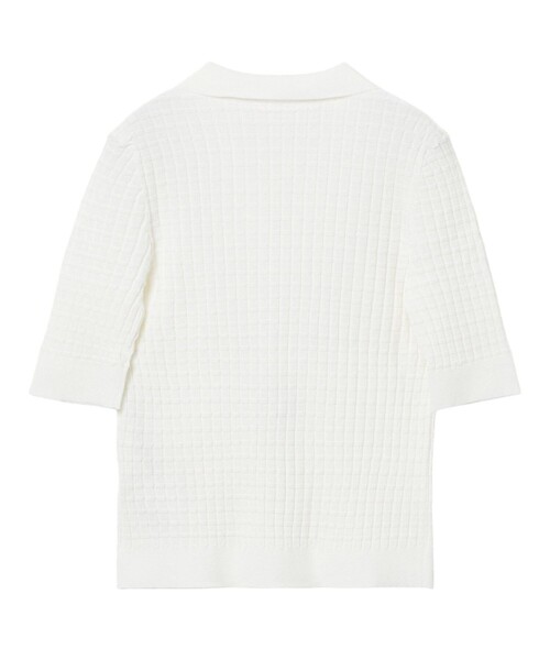 25SS現行品♡ANAYI アナイ チェッカーリブポロプルオーバー 38 上品 25SS現行品♡ANAYI アナイ チェッカーリブポロプルオーバー 38 上品