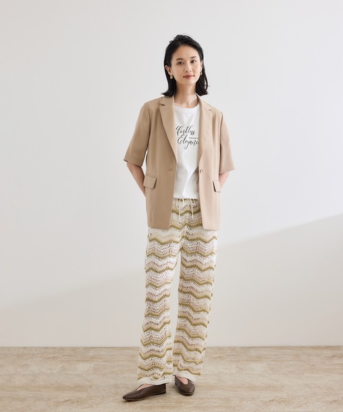 Coohem コーヘン 未使用 PANTS ボトムス Coohem パンツ 「COOHEM（コーヘン）」ZIGZAG SUKASHI KNIT