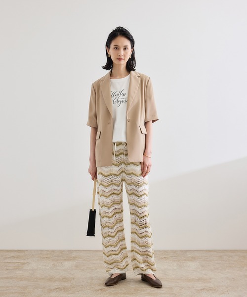 Coohem パンツ 「COOHEM（コーヘン）」ZIGZAG SUKASHI KNIT