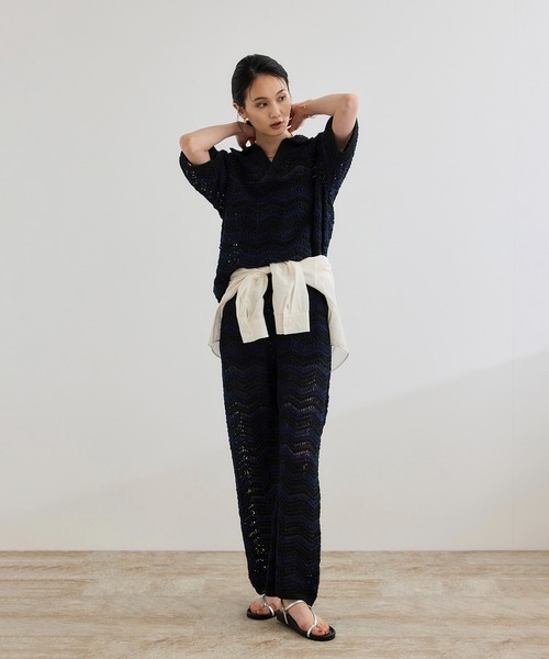Coohem パンツ 「COOHEM（コーヘン）」ZIGZAG SUKASHI KNIT