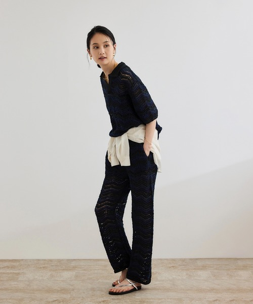 Coohem コーヘン 未使用 PANTS ボトムス Coohem パンツ 「COOHEM（コーヘン）」ZIGZAG SUKASHI KNIT