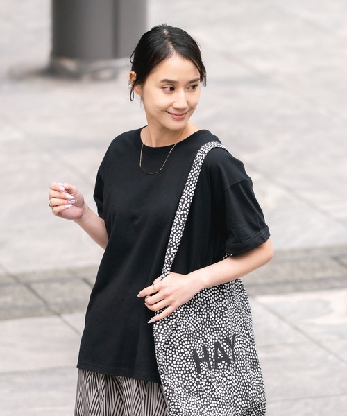 【汗染みの目立ちにくいTシャツ ZEROSTAIN/ゼロステイン】ロールカフサイドスリットTシャツ 撥水・UVカット機能付き レディース 快適Tシャツ zo