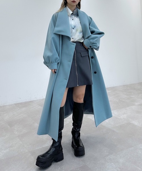 HARE（ハレ） ステンカラーコート FREE ブルー系その他 レディース