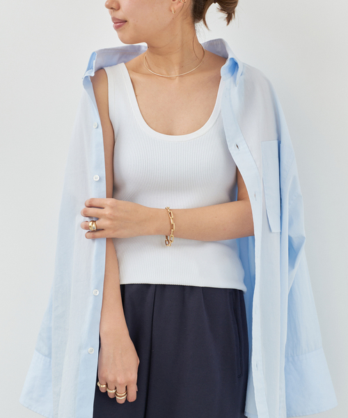 Acne Studios アクネストゥディオズ タンクトップ Face フェイス CL0314 FA-UX-TSHI000314 レディース クルーネック ノースリーブ ロゴパッチ Acne Studios アクネストゥディオズ タンクトップ Face フェイス