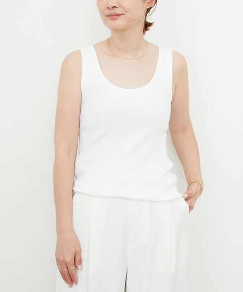 Deuxieme Classe タンクトップ ノースリーブ *Eloise レディース