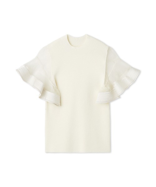 早い者勝ち FRAY IDラッフルブレードフリルニット ホワイト FRAY I.D｜ラッフルブレードフリルニット | Rakuten Fashion