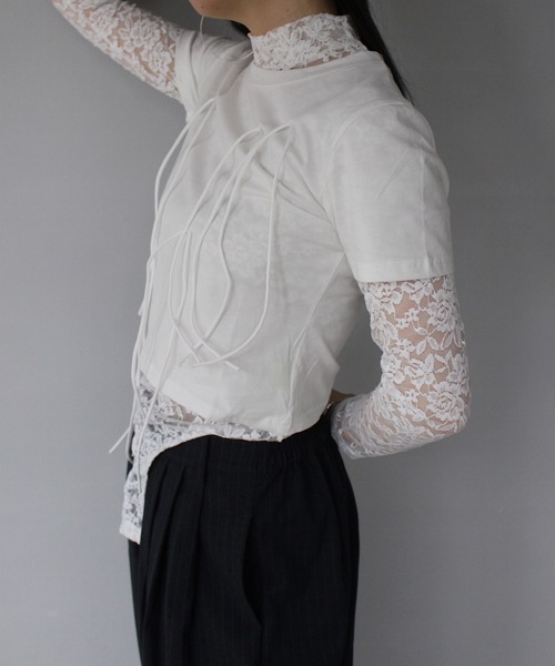 SANSeLF 「SANSeLF」フロントリボントップス sanw25s075