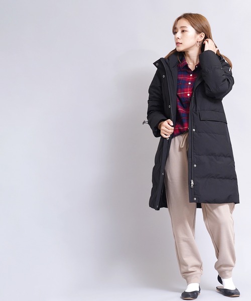 「GIORDANO」 ダウンコート X-LARGE ブラック レディース_画像2