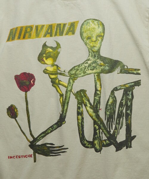 NIRVANA Tシャツ INCESTICIDE ヴィンテージ　ピスタチオ FREAK'S STORE tシャツ NIRVANA INCESTICIDE TEE メンズ