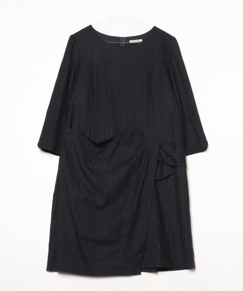 Rose Tiara（ローズティアラ） ストライプ柄7分袖ワンピース 42