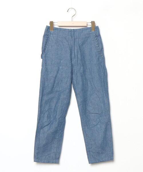 【IENA】イエナ　24AW デニムベイカーパンツ　美品　ブルー　34 IENA】イエナ 24AW デニムベイカーパンツ 美品 ブルー 34 - メルカリ
