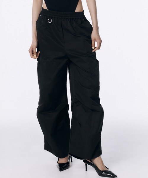 JOSE MOON（ジョゼムーン） ワイドパンツ パンツ SIDE TUCK TAFFETA