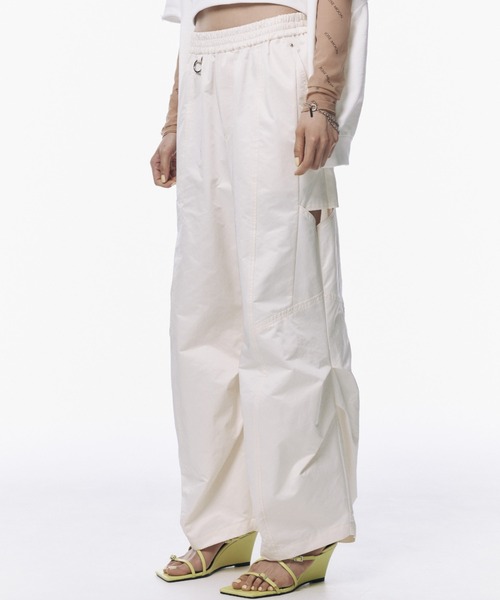 定価2.8万junhashimoto TAFFETA SIDE TUCKパンツ2 JOSE MOON（ジョゼムーン） ワイドパンツ パンツ SIDE TUCK TAFFETA