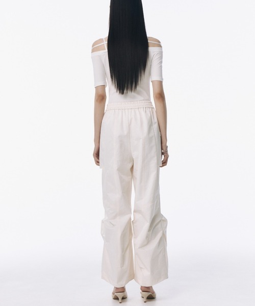 JOSE MOON（ジョゼムーン） ワイドパンツ パンツ SIDE TUCK TAFFETA