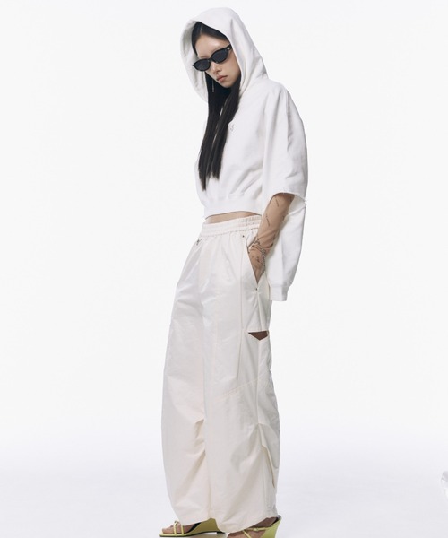 JOSE MOON（ジョゼムーン） ワイドパンツ パンツ SIDE TUCK TAFFETA