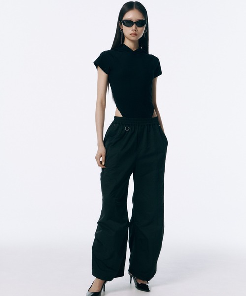 JOSE MOON パンツ SIDE TUCK TAFFETA PANTS/サイドタックタフタ