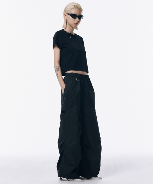 定価2.8万junhashimoto TAFFETA SIDE TUCKパンツ2 JOSE MOON（ジョゼムーン） ワイドパンツ パンツ SIDE TUCK TAFFETA