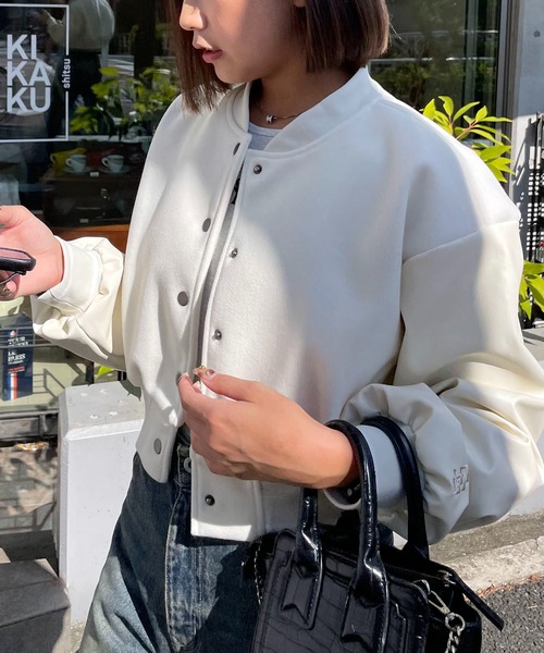 「SPIRALGIRL」 スタジャン FREE ブラック レディース_画像3