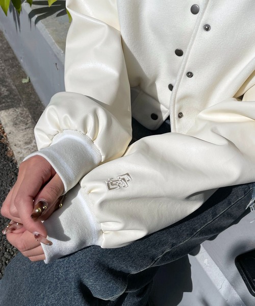 「SPIRALGIRL」 スタジャン FREE ブラック レディース_画像8