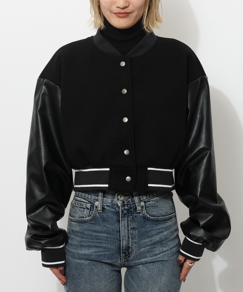 「SPIRALGIRL」 スタジャン FREE ブラック レディース_画像9