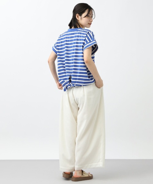 studio CLIP tシャツ 「natural by clip」ボーダーバックノット