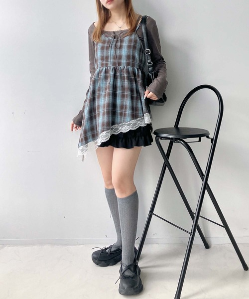 AS KNOW AS（アズノゥアズ） チュニック ○アソート柄 ティアード