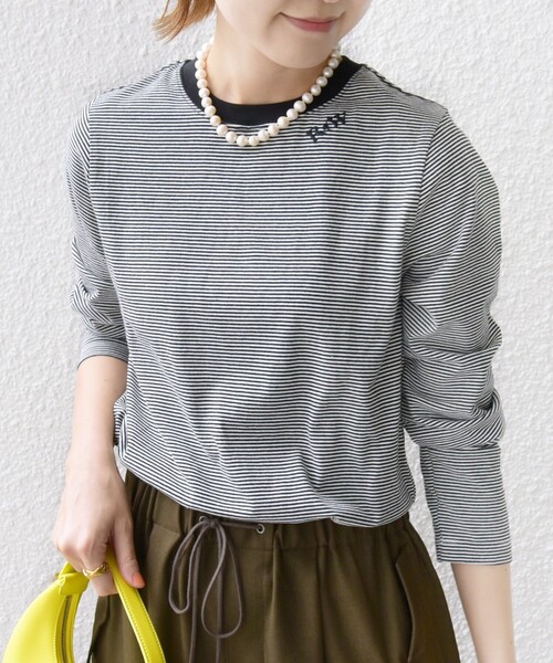 「SHIPS」 長袖カットソー ONE SIZE ブラック レディース