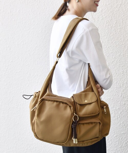 SHIPS any ショルダーバッグ バッグ any: 9ポケット 2WAY ショルダー