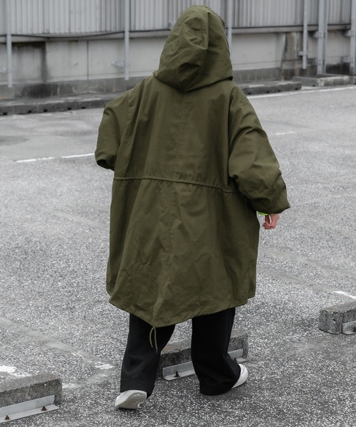 「Perushu」 モッズコート MEDIUM カーキ メンズ_画像2