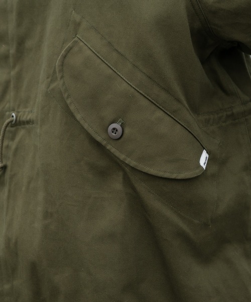 「Perushu」 モッズコート MEDIUM カーキ メンズ_画像8