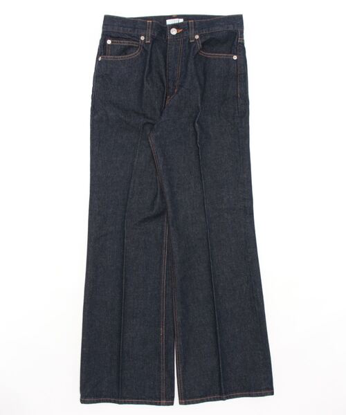 「LOWRYS FARM」 ブーツカットデニムパンツ SMALL ワンウォッシュ レディース
