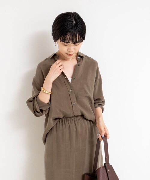 NOLLEY'S ブラウス シャツ 「セットアップ対応」ウォッシャブル