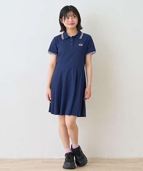 LOVETOXIC ワンピース カノコポロワンピース キッズ 子供服 女の子
