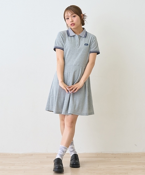 LOVETOXIC ワンピース カノコポロワンピース キッズ 子供服 女の子