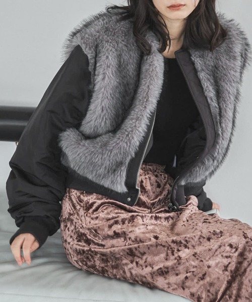 feepur（フェピュール） ma1 ma-1 ミックスファードッキングMA-1