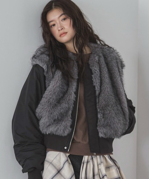 feepur（フェピュール） ma1 ma-1 ミックスファードッキングMA-1