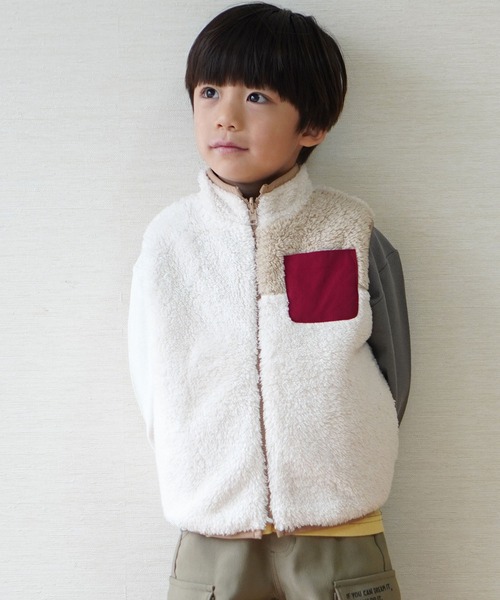 SKAPE（エスケープ） ベスト リバーシブルボアベスト キッズ 子供服 