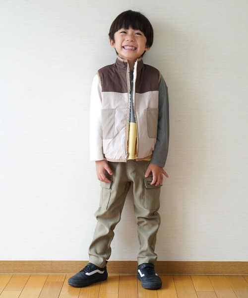 SKAPE（エスケープ） ベスト リバーシブルボアベスト キッズ 子供服 